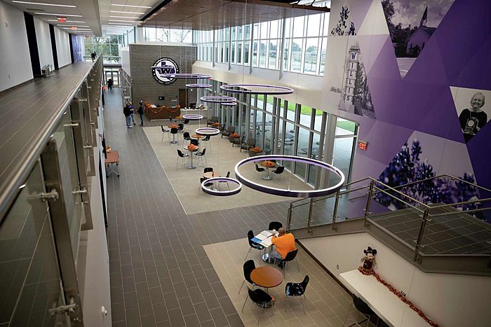 Sharon Hill Jennette Administration Building atrium, Willis ISD